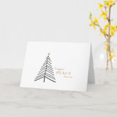 Hoffnung Liebe. Weihnachtsgrußkarten Karte (Gelbe Blume)