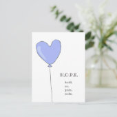 Hoffnung - Lilac Balloon mit Sweet motivierend Zit Postkarte (Stehend Vorderseite)