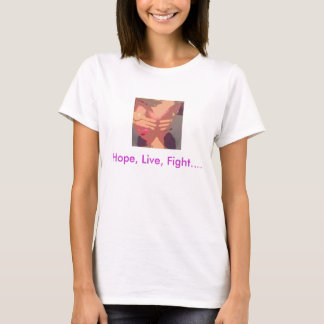 Hoffnung, Live, Kampflupus-Bewusstseins-T-Shirt T-Shirt