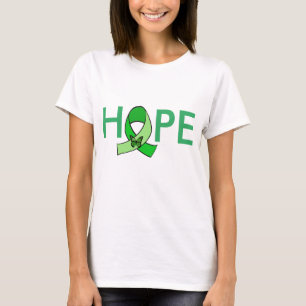 "HOFFNUNG" Lyme-Borreliose-Bewusstseins-Schleife m T-Shirt