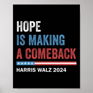 Hoffnung macht Comeback-Präsident Kamala Harris Poster