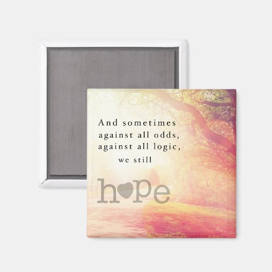 Hoffnung Magnet (Vorderseite/Rückseite)