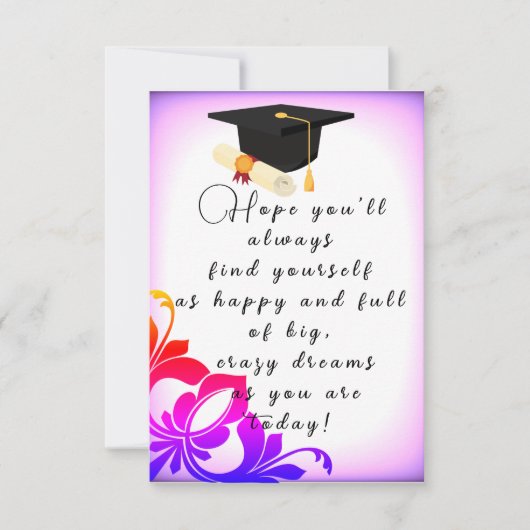 Hoffnung mit Abschluss Karte (Vorderseite)