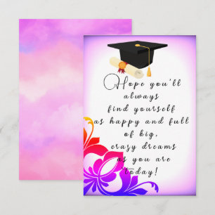 Hoffnung mit Abschluss Karte