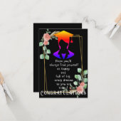 Hoffnung mit Abschluss Karte (Vorderseite/Rückseite Beispiel)