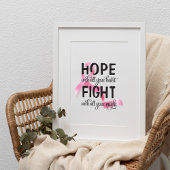 Hoffnung mit all Ihrem Herzkrebs Poster
