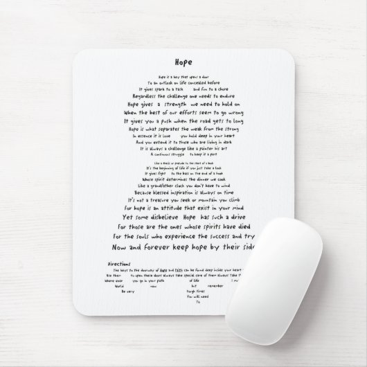 Hoffnung Mousepad (Mit Mouse)