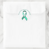 HOFFNUNG MYASTHENIA GRAVIS AWARENESS RIBBON STICKE RUNDER AUFKLEBER (Tasche)