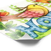 Hoffnung - Niedliche Vogelausgabe Fotodruck (Ecke)