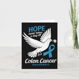 Hoffnung nimmt nie einen Tag vor Colon Cancer Karte