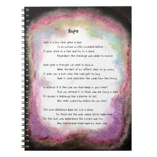 Hoffnung Notizblock (Vorderseite)