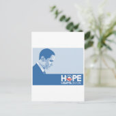 Hoffnung Obama Postkarte (Stehend Vorderseite)