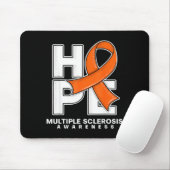 Hoffnung Orange Band Multiple Sklerose Bewusstsein Mousepad (Mit Mouse)
