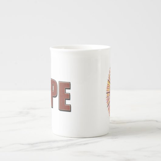 Hoffnung Porzellantasse (Vorderseite)