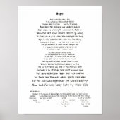 Hoffnung Poster (Vorne)