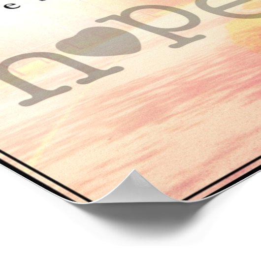 Hoffnung Poster (Ecke)