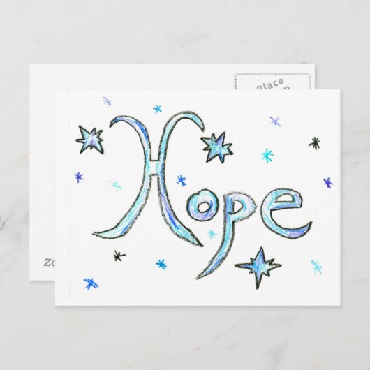 Hoffnung Postkarte (Vorne/Hinten)