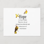 Hoffnung Postkarte (Vorderseite)