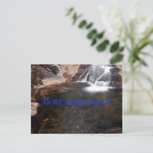 HOFFNUNG... POSTKARTE (Stehend Vorderseite)