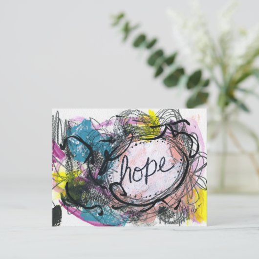 Hoffnung Postkarte (Stehend Vorderseite)