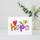 Hoffnung Postkarte (Stehend Vorderseite)