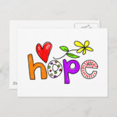 Hoffnung Postkarte (Vorne/Hinten)