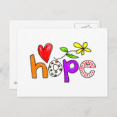 Hoffnung Postkarte (Vorne/Hinten)