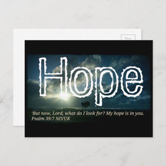 Hoffnung Postkarte (Vorne/Hinten)