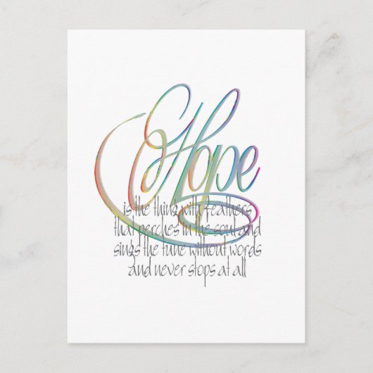 Hoffnung Postkarte (Vorderseite)