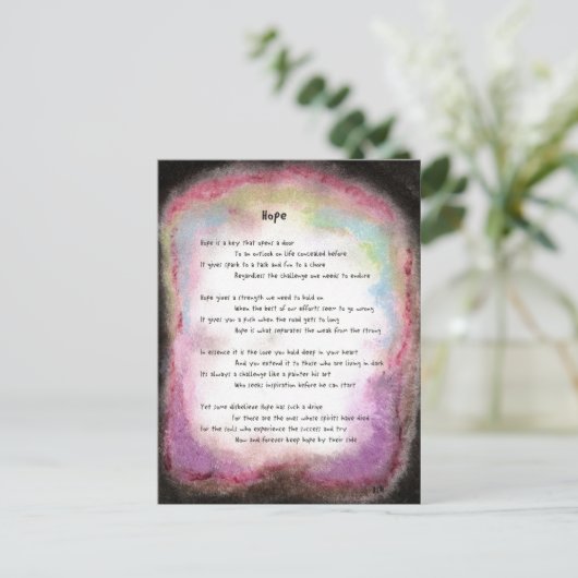 Hoffnung Postkarte (Stehend Vorderseite)