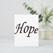 Hoffnung Postkarte (Stehend Vorderseite)