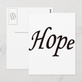 Hoffnung Postkarte (Vorne/Hinten)