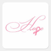 Hoffnung Quadratischer Aufkleber (Vorderseite)