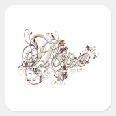 Hoffnung Quadratischer Aufkleber (Vorderseite)