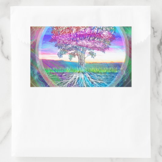 Hoffnung Rechteckiger Aufkleber (Tasche)