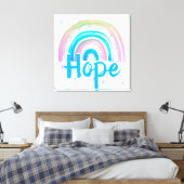 Hoffnung Regenbogen mit Spiralen Leinwanddruck (Insitu (Schlafzimmer))