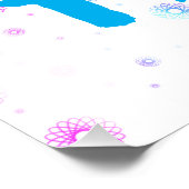 Hoffnung Regenbogen mit Spiralen Poster (Ecke)