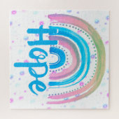 Hoffnung Regenbogen mit Spiralen Puzzle (Horizontal)