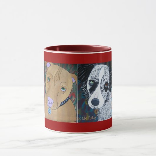 HOFFNUNG retten mich bitte heute Tasse (Zentrum)