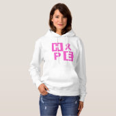 Hoffnung rosa Ribon Hoodie (Vorne ganz)