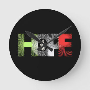 Hoffnung Runde Wanduhr