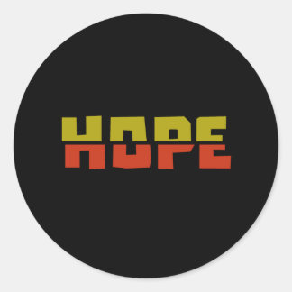 Hoffnung Runder Aufkleber