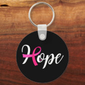 Hoffnung Schlüsselanhänger mit rosa Ribbon Brustkr (Vorderseite)