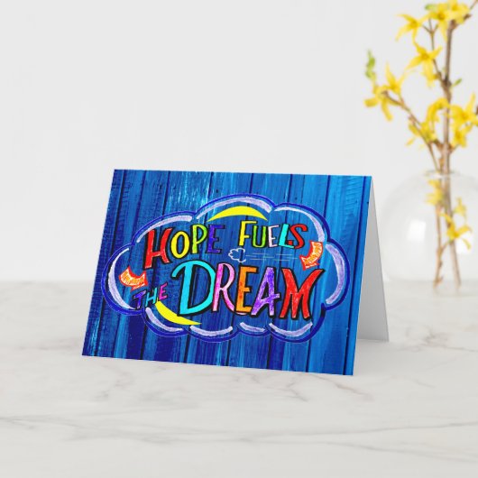 Hoffnung schürt den DREAM Karte (Gelbe Blume)