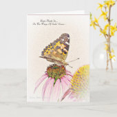 Hoffnung schwebt... Inspirierende Karte (Gelbe Blume)