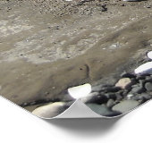 Hoffnung - Seashell Art am Strand Poster (Ecke)