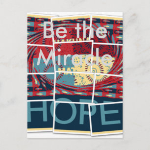 Hoffnung sei das wunderschöne, liebevolle, inspiri postkarte