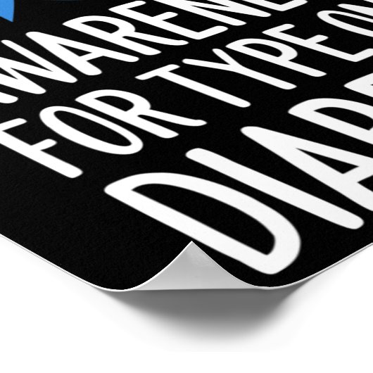 Hoffnung Sensibilisierung für Typ-1-Diabetes1 Poster (Ecke)