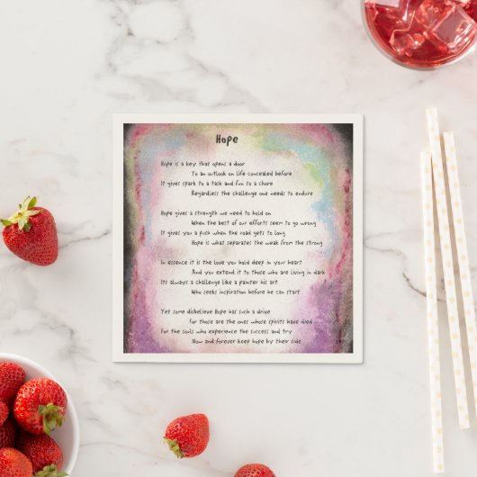 Hoffnung Serviette (Beispiel)