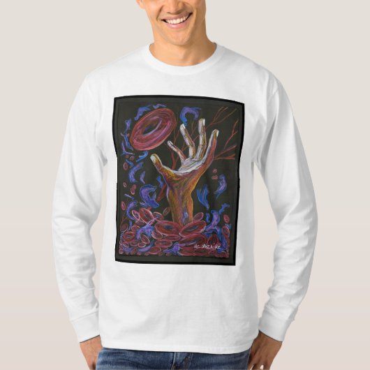 Hoffnung - Sichel-Zellen-Kunst T-Shirt (Vorderseite)